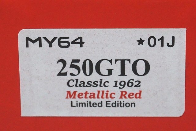 SCM MY64 1/64 FERRARI フェラーリ 250GTO クラシック 1962 メタリックレッド 399台限定 01J_画像4