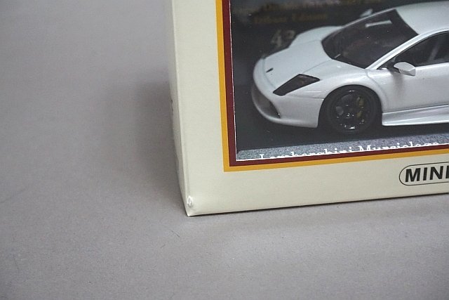 ミニチャンプス PMA 1/43 LAMBORGHINI ランボルギーニ ムルシエラゴ 2004 パールホワイト 楽天イーグルス 山崎武司 403103526_画像4