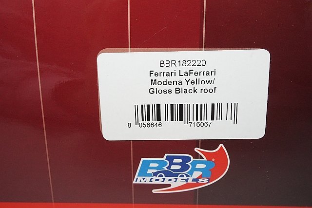 BBR 1/18 Ferrari フェラーリ La Ferrari ラ・フェラーリ モデナイエロー/グロスブラックルーフ BBR182220_画像9