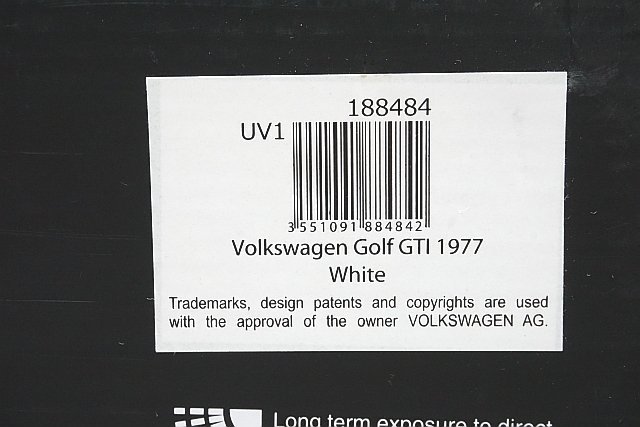 NOREV ノレブ 1/18 VW フォルクスワーゲン Golf ゴルフ GTI 1976 ホワイト 188484_画像8