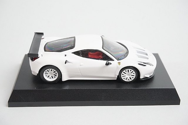 京商 1/64 Ferrari ミニカーコレクション9 NEO フェラーリ 458 イタリア GT2 カルワザバージョン マットホワイト サークルKサンクス_画像2