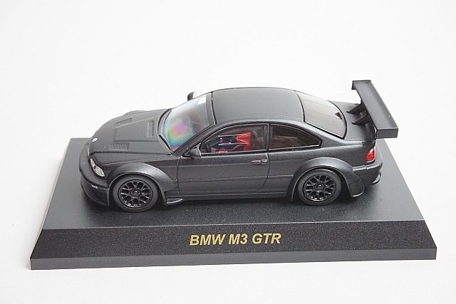 京商 1/64 BMW & MINI ミニカーコレクション M3 GTR カルワザバージョン マットブラック サークルKサンクス_画像1