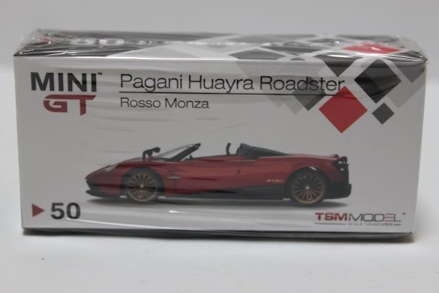 ▽ TSM トゥルースケール / MINI GT 1/64 Roadster ロードスター Pagani Huayra Roadster Rosso Monza RHD MGT00050-R_画像1
