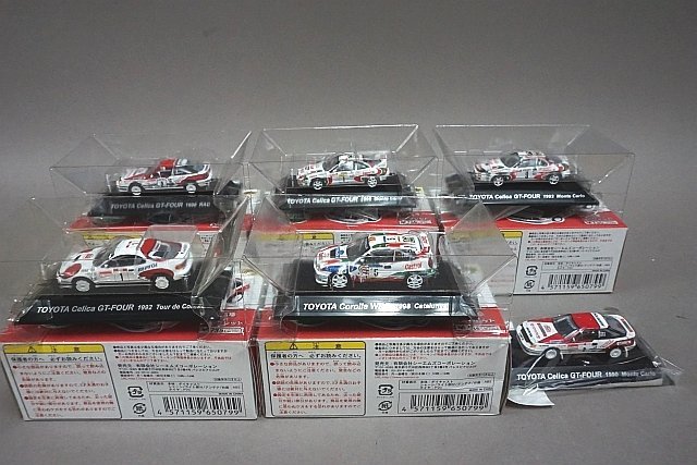 CMS 1/64 ラリーカーコレクション トヨタ カローラ WRC 1998 #5 / セリカ GT-FOUR 1992 #1 など6点セット ※外箱1つ欠品_画像2