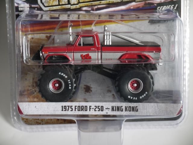 ▽ GREEN LIGHT グリーンライト 1/64 FORD フォード KINGS OF CRUNCH 1975 F-250 KING KONG キングコング 49010-C_画像2