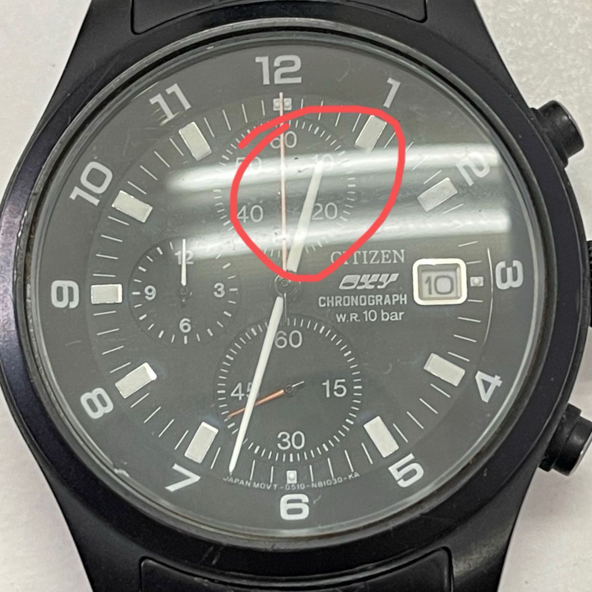 稼働 CITIZEN OXY クロノグラフ メンズ腕時計 シチズン オキシー 稼働 CITIZEN OXY クロノグラフ メンズ腕時計 シチズン オキシー