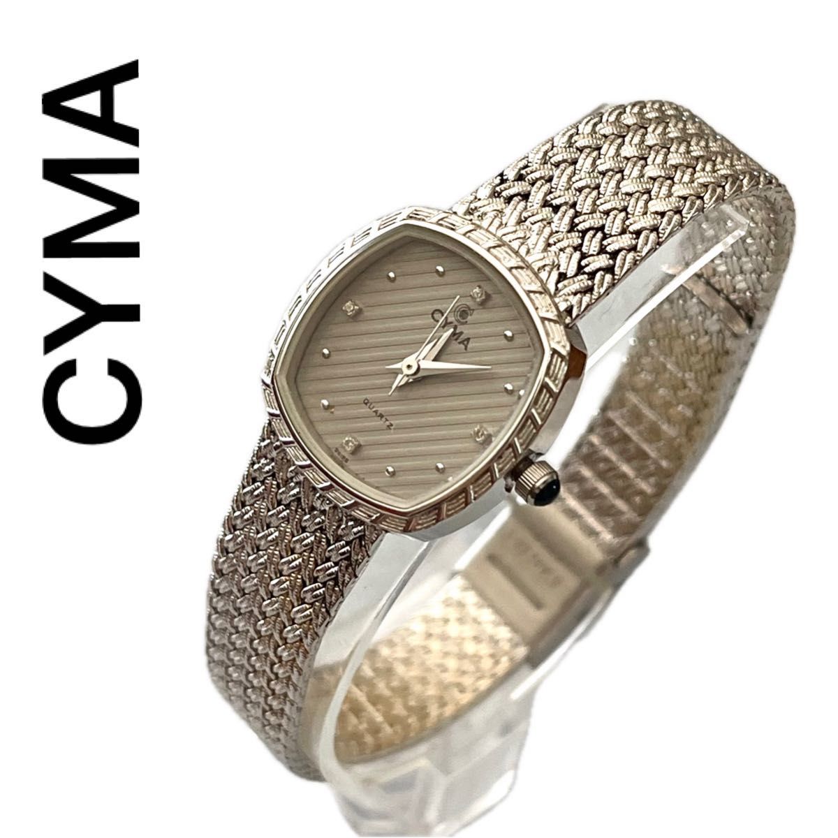 稼働 CYMA レディース 腕時計 ダイヤモンド シーマ シルバー 稼働 CYMA レディース 腕時計 ダイヤモンド シーマ シルバー