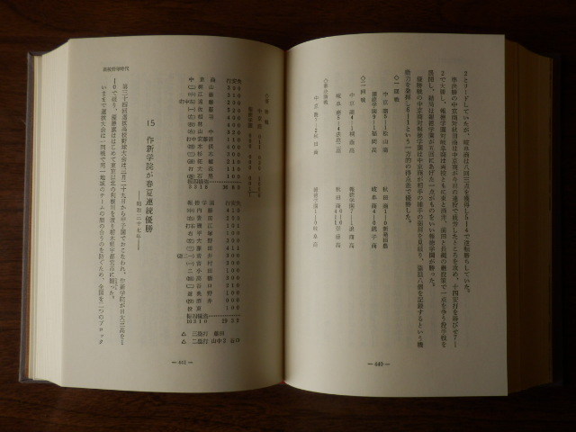改訂新版 高校野球百年 久保田高行 著 1976年（昭和51年）時事通信社_画像9