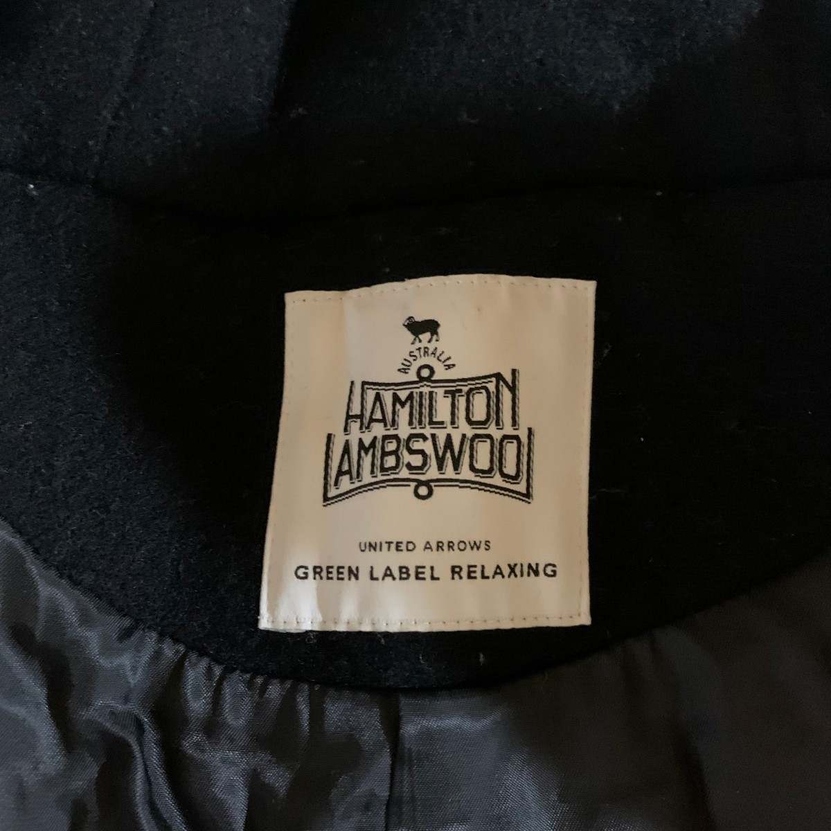 GREEN LABEL RELAXING グリーン レーベル リラクシングUNITED ARROWS HAMILTOM AMBSWOO 膝丈下 フード ロングコート レディース サイズ38の画像5