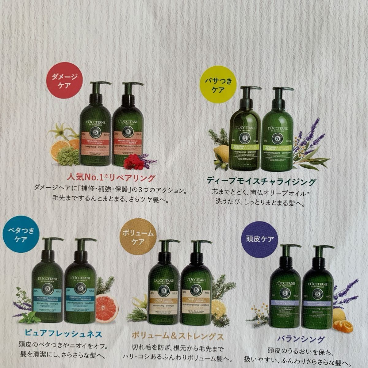 ロクシタンファイブハーブスシャンプー コンディショナー ロクシタンファイブハーブスシャンプー コンディショナー