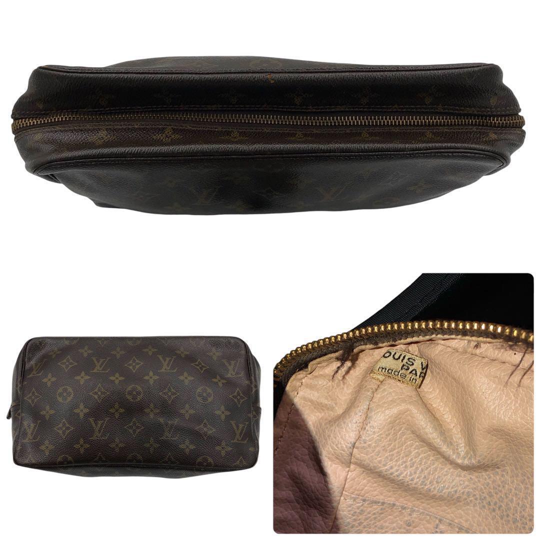 1円 ルイヴィトン LOUIS VUITTON トゥルース トワレット28 モノグラム セカンドバッグ レザー 革 メンズ M47522 ポーチ モノグラム_画像5