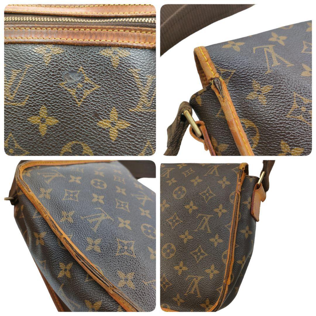 1円 LOUIS VUITTON ルイヴィトン LV モノグラム ポシェットボスフォール M40044 レザー 本革 ショルダーバッグ 肩掛け サコッシュ MI0056_画像9