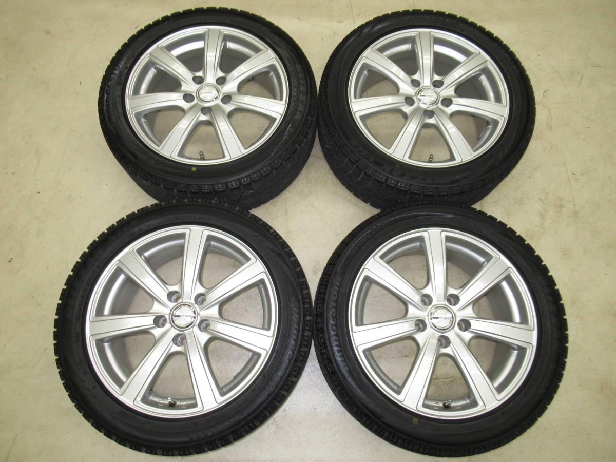 DUNLOP(ダンロップ) PRD S7II 7J-17 off+38 pcd114.3/5H 215/50R17 スタッドレス付き4本 プリウスα,90系ノア,ヴォクシー,リーフ,SAI他！_画像1