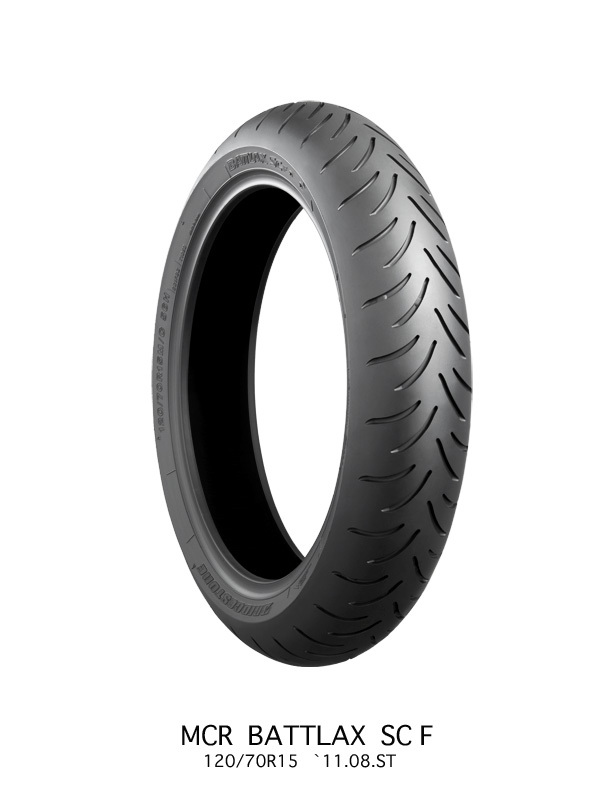 BRIDGESTONE 120/70-13 M/C 53P BATTLAX SC フロント TL(チューブレスタイヤ)_画像1