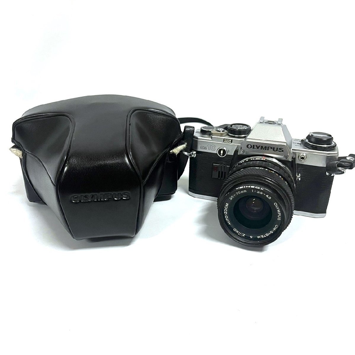 OLYMPUS オリンパス フィルムカメラ OM10 35～70mm 1:3.5～4.5 ケース付き 122312w/T19（60）の画像1