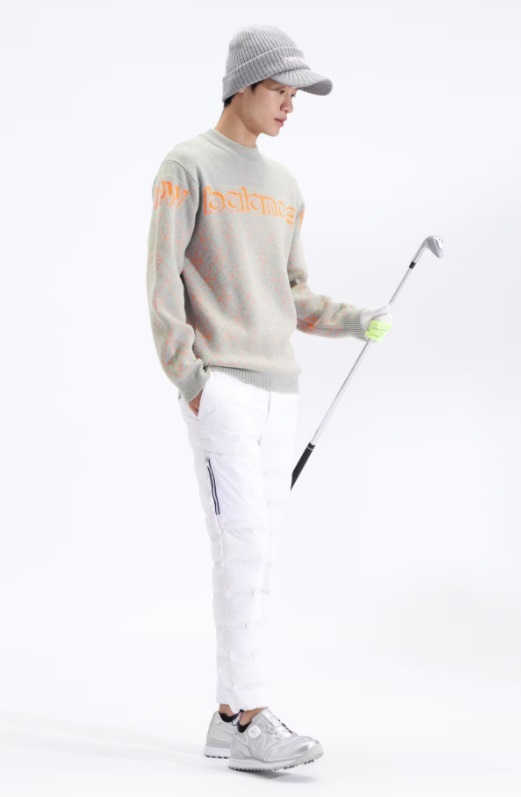 即決 New Balance GOLF 吸湿発熱 ライトダウン テーパード パンツ 5サイズ 80～84㎝ ホワイト ニューバランス ゴルフ_画像8