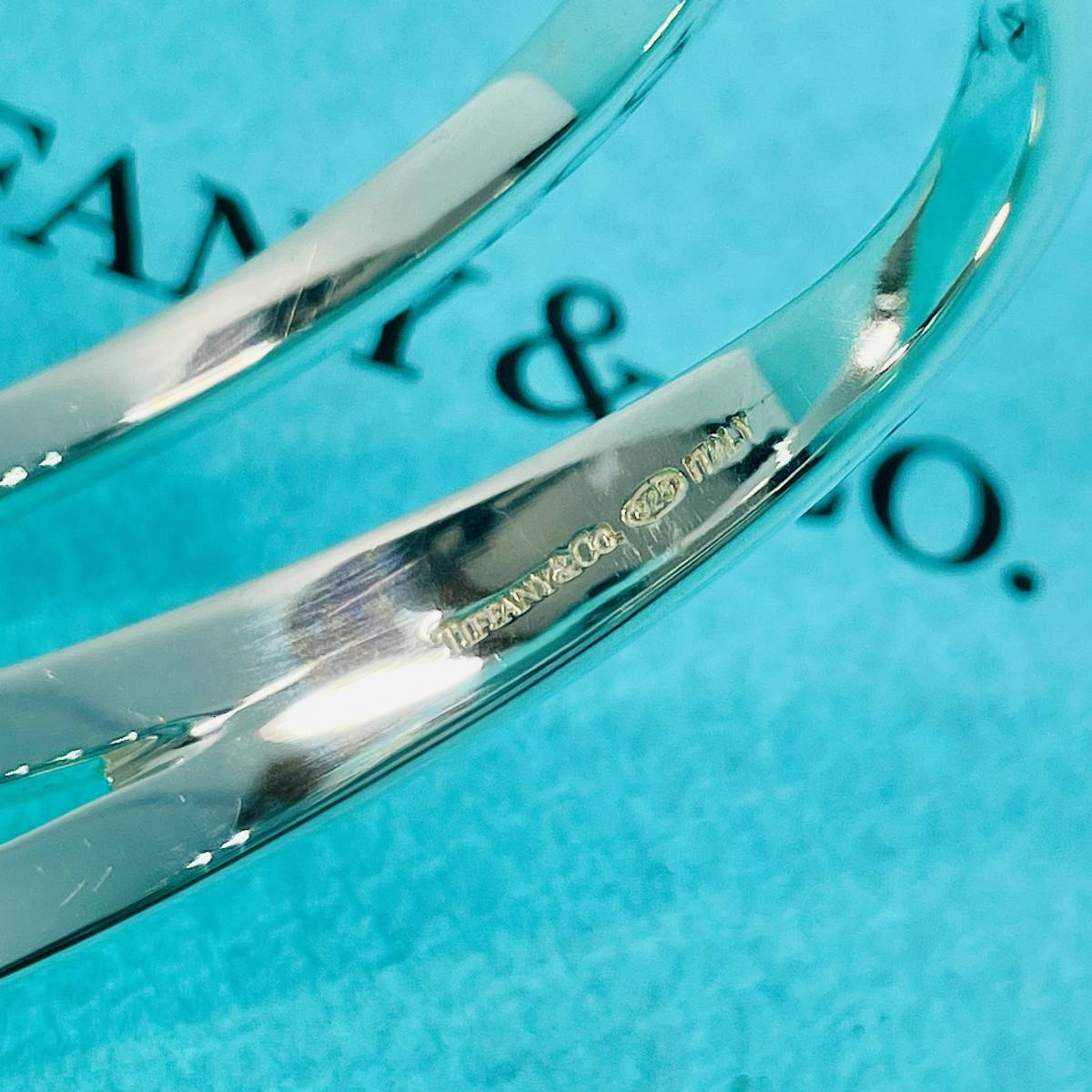 ※画像追加 ティファニーTIFFANY&CO. ダイアゴナル カフ バングル 美品】 ティファニー オープンダイアゴナル カフバングル