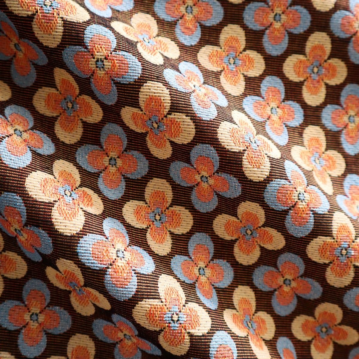 J58B クローバー 幾何学柄 ゴブラン織り生地 ジャガード織り150×50cm