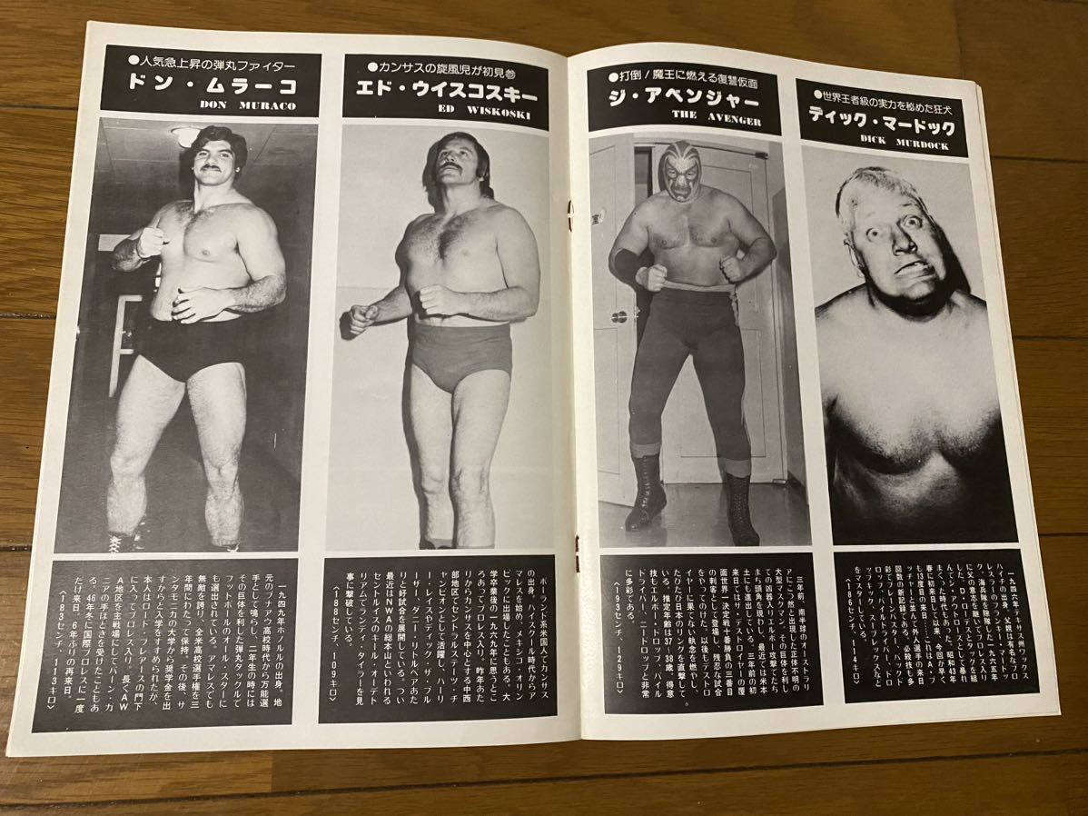 全日本プロレス 77第一次サマーアクションSのパンフレットの画像7