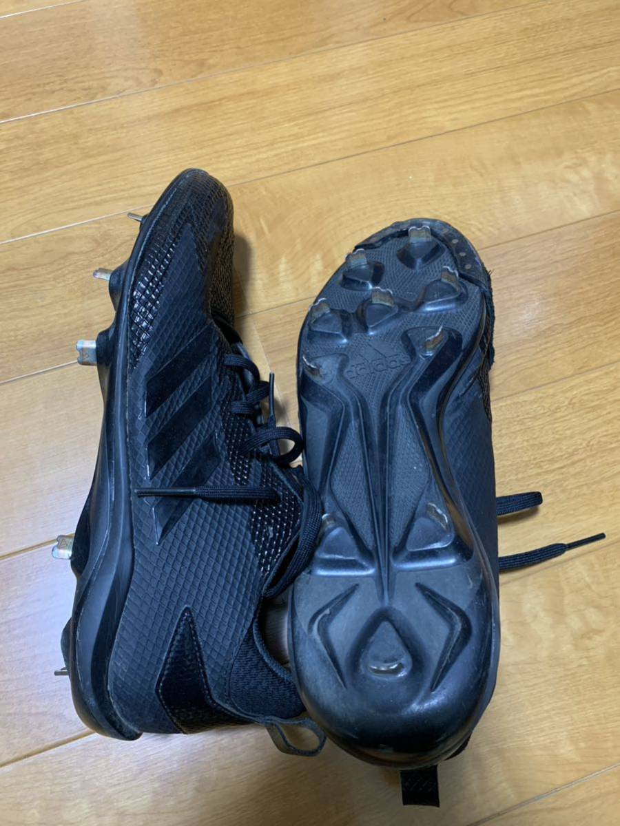 ☆中古☆アディダス☆野球スパイク☆28.0㎝☆黒☆ adidas ☆金属製スパイク☆埋め込み式☆_画像3