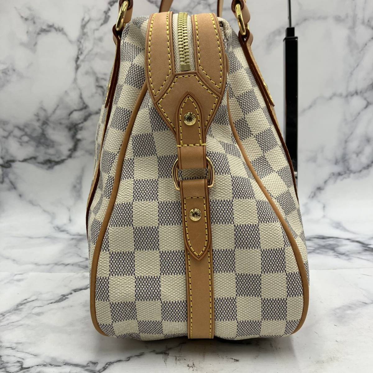 ●【売り切り】美品！LOUIS VUITTON ルイヴィトン ストレーザPM N42220 TR1170ダミエアズール ハンドバッグ ショルダーバッグ レディース_画像2