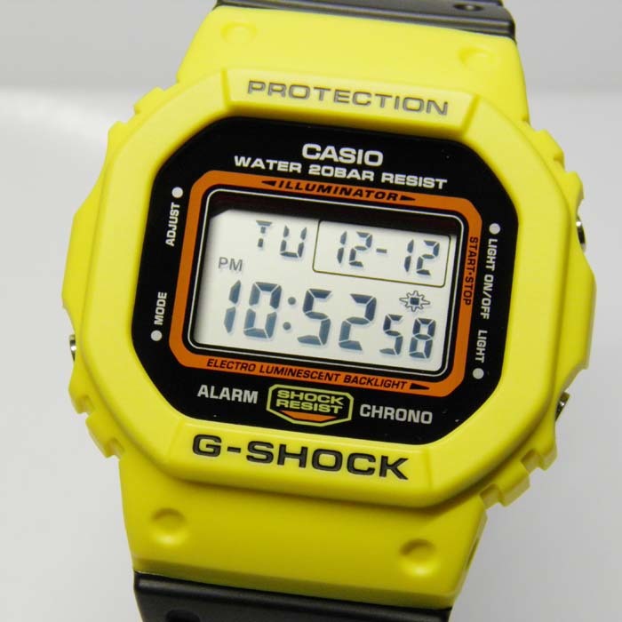 G-SHOCK 買取のGRAVITY◇DW-5600TB-1JF THROW BACK 1983 イエロー×ブラック CASIO/G-SHOCK_画像3