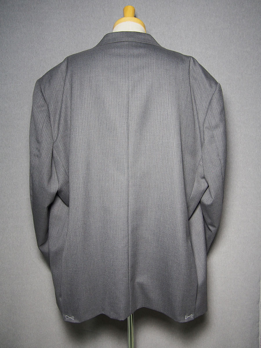 (ac) 0272002-14-X6L 秋冬 2ツボタン スーツ キングサイズ ビッグサイズ グレー ストライプ メンズ ビジネス_画像2