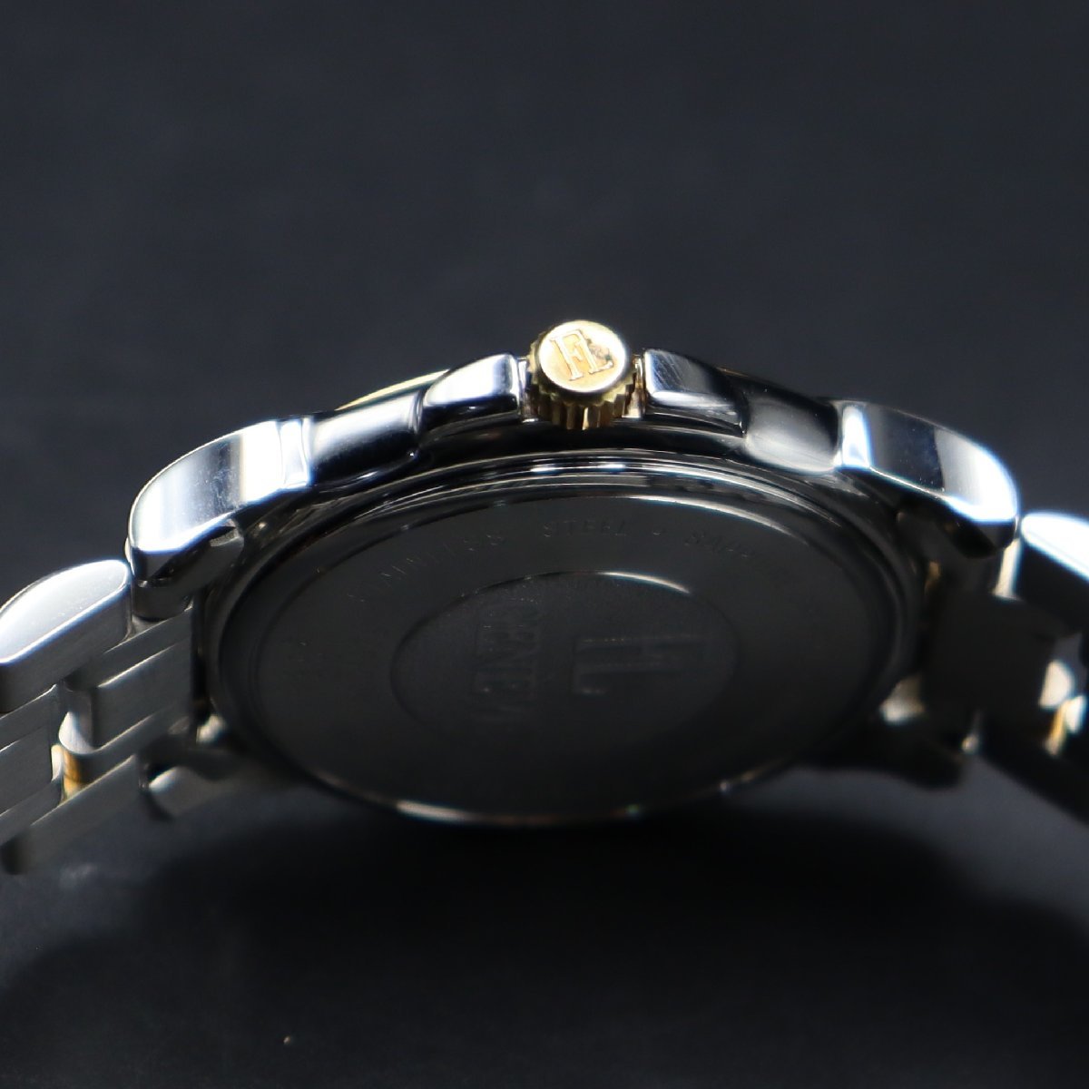 良品 FAVRE-LEUBA ファーブル ルーバ ジュネーブ F25-200 クォーツ コンビカラー デイト スイス製 純正ブレス 国際保証書/箱 メンズ腕時計_画像7