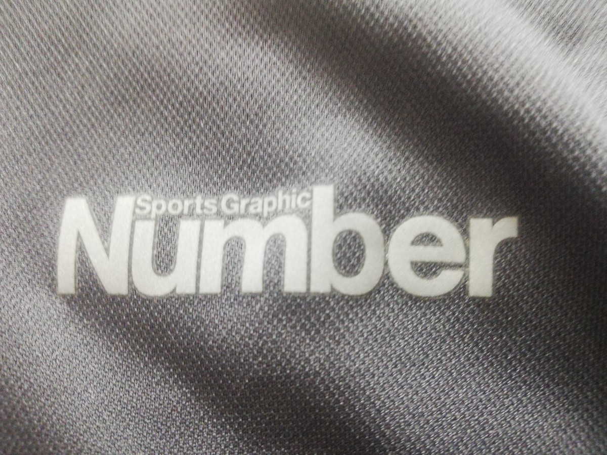 ”スポーツ専門雑誌 Numberナンバー”オリジナル ドライ-フィジカル Tシャツ(半袖)◆０サイズ(約Ｌ～XL サイズ)の画像6