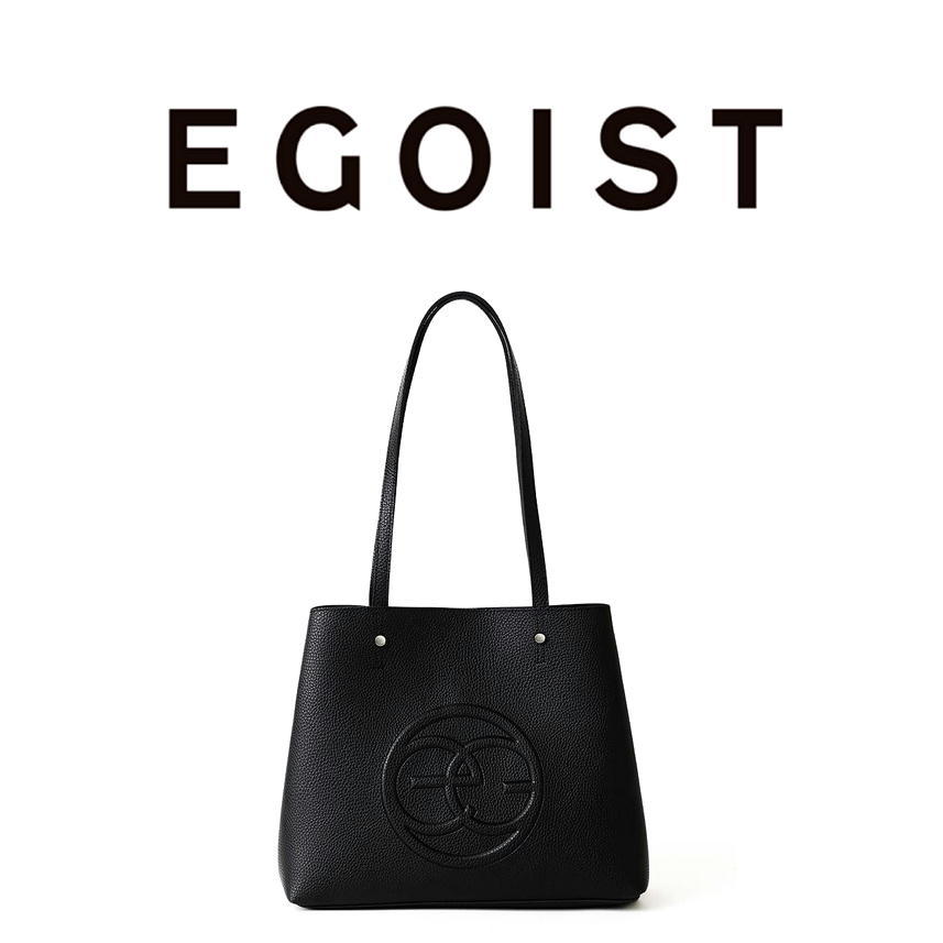 EGOIST( Egoist )eg Logo tote bag black black unopened "Treasure Island" company Mucc 2WAY shoulder bag 