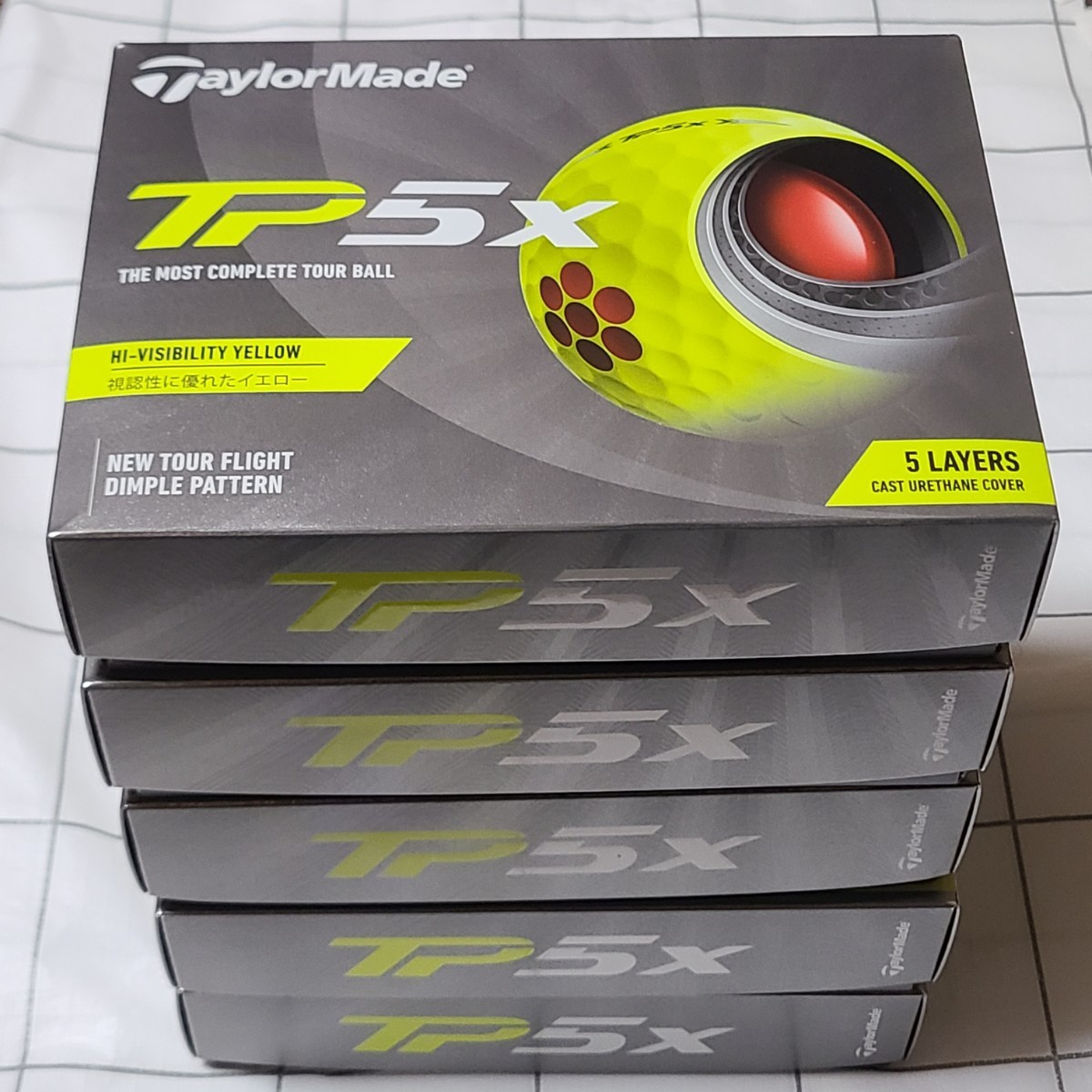 注目のブランド テーラーメイド TaylorMade TP5x 5ダース ゴルフボール