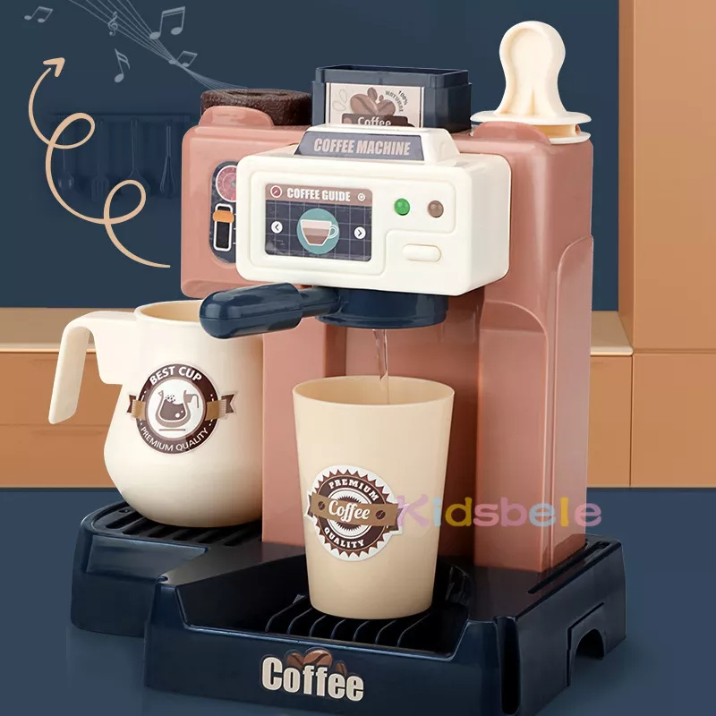 #1475# コーヒーマシンのおもちゃセット おままごと ケーキ コーヒーのごっこゲーム ショッピングレジ 子供のためのおもちゃ_画像9