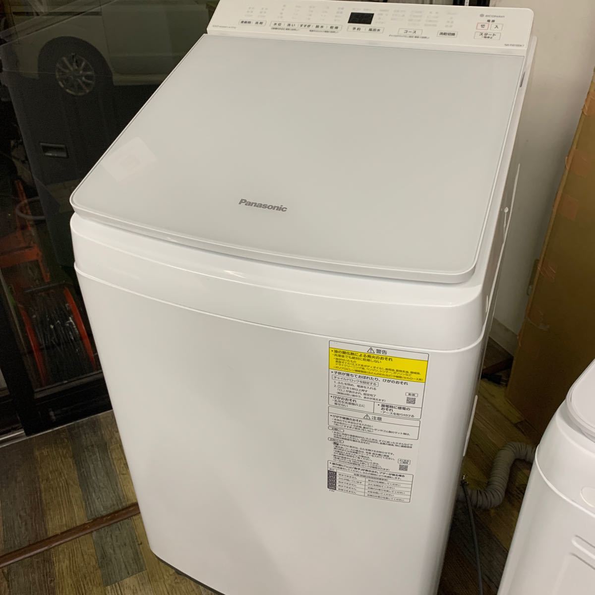良品 Panasonic パナソニック 縦型洗濯乾燥機 NA-FW100K7 2019年製 洗濯機 洗濯10㎏ 乾燥5㎏ _画像1