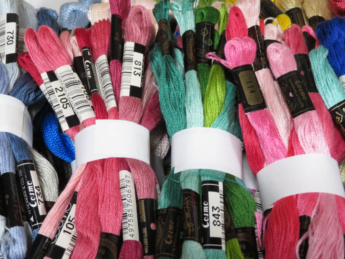 刺繍糸 刺しゅう糸 超大量まとめて COSMO OLYMPUS 2000本以上 カラーいろいろ_画像7