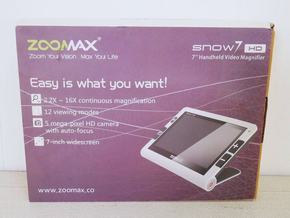 # время z корпорация * ZOOMAX snow7HD ZOOMER ks snow 7HD портативный расширение чтение контейнер / увеличительное стекло [EM-RV7V]#