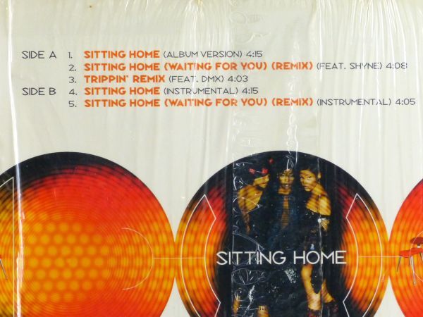 ■Total（トータル）｜Sitting Home / Trippin'(Remix) ＜12' 1999年 US盤＞produce by Puff Daddy, Missy Elliott feat. Shyne, DMX_画像3