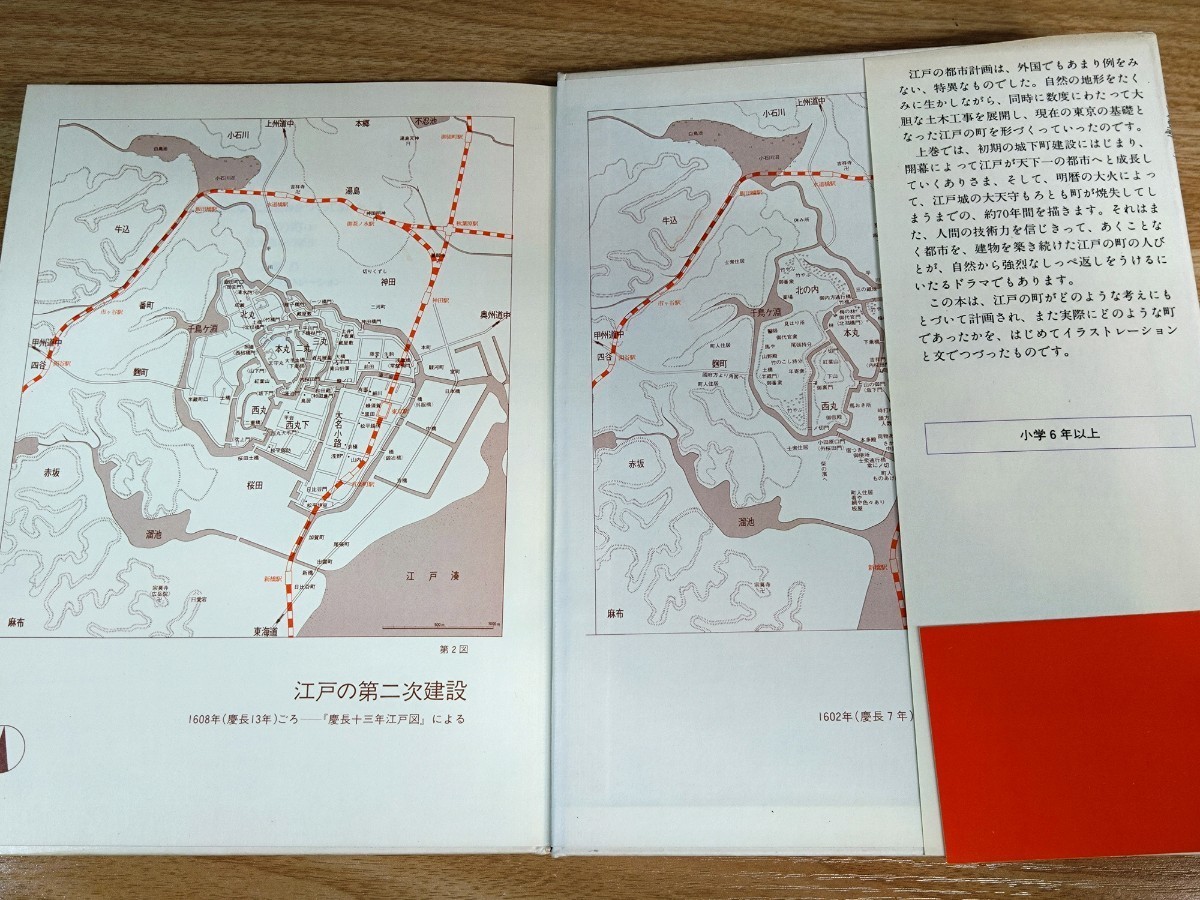 江戸の町 2冊セット/上巻 下巻 内藤昌☆当時物☆初版☆帯付き☆資料集☆草思社☆穂積和夫☆絶版☆現状渡し_画像9