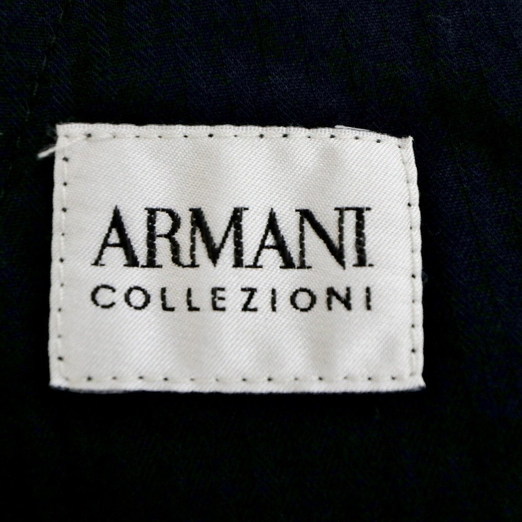 ARMANI COLLEZIONI アルマーニ コレッツォーニ スラックス パンツ スーツ フォーマル ブラック (メンズ 36) O2485 /1円スタート_画像9