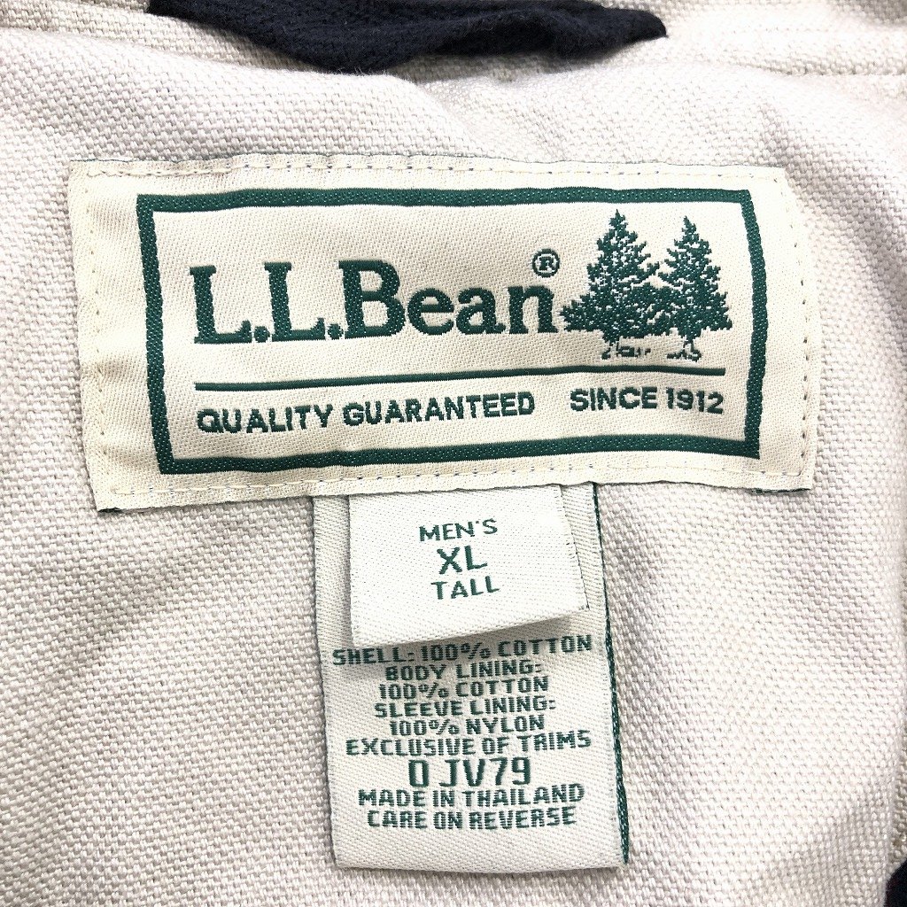 L.L.Bean エルエルビーン ハンティング ジャケット アウトドア カバーオール ベージュ (メンズ XL) 中古 古着 P1795_画像6