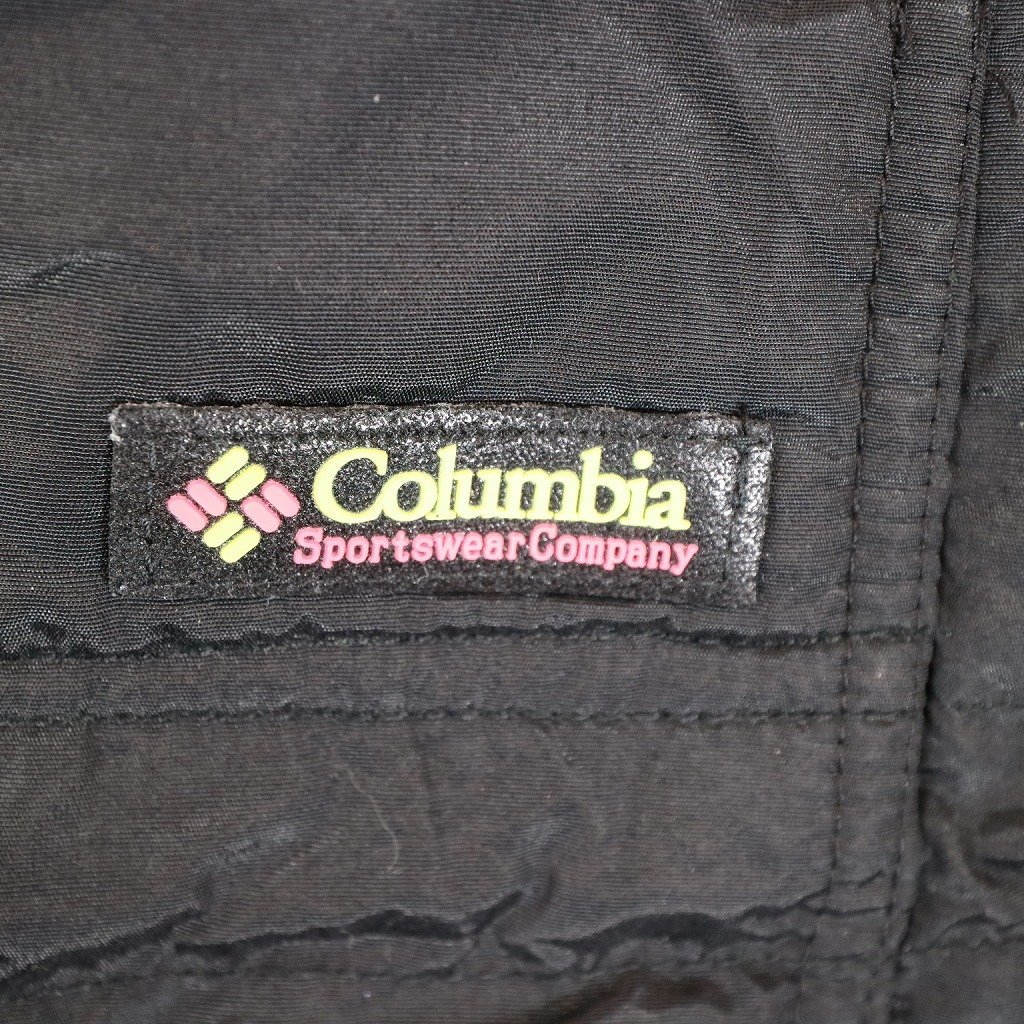 Columbia コロンビア アノラックパーカー ジャケット アウトドア ラグランスリーブ ブラック (ユース L) O5709 /1円スタート_画像5