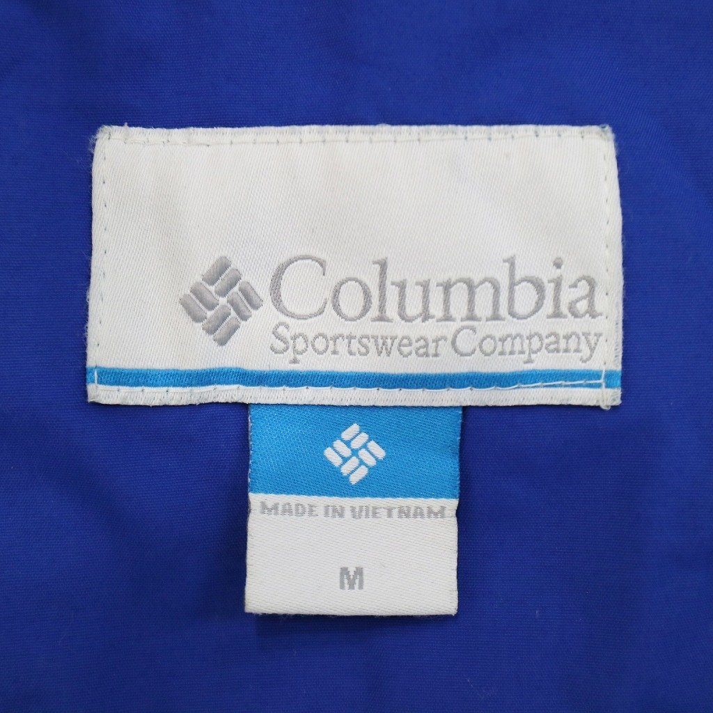Columbia コロンビア マウンテンパーカー アウトドア キャンプ アウター ブルー (メンズ M) O8295 /1円スタート_画像7