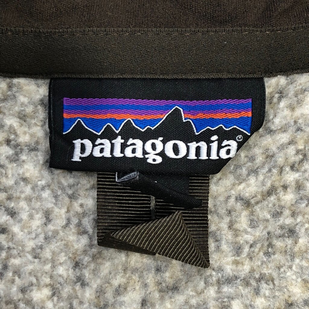 patagonia パタゴニア ベターセーター ハーフジップ フリース プルオーバー ジャケット アウトドア ブラウン (メンズ M) 中古 古着 P3465_画像6