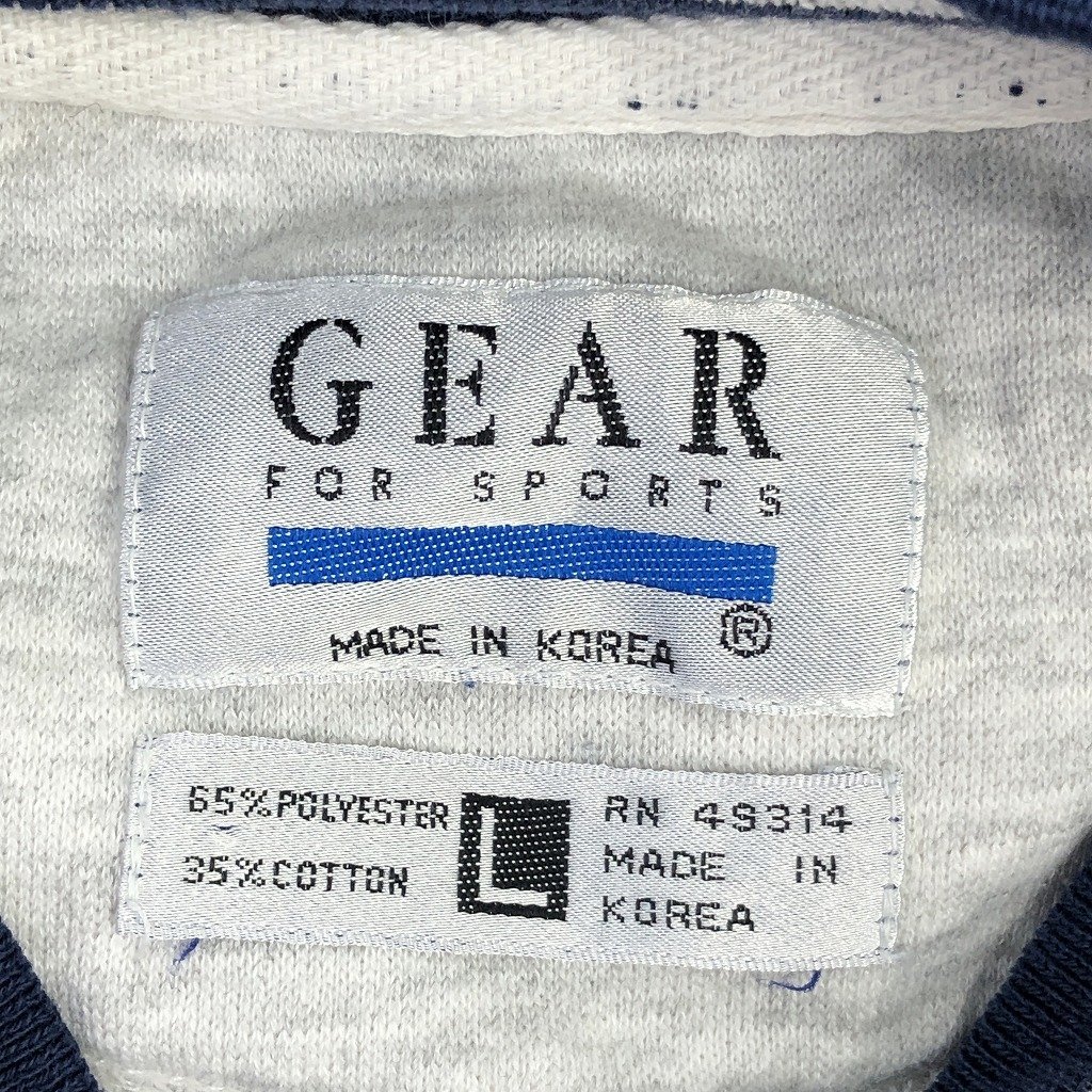 SALE/// 90年代 GEAR FOR SPORTS MICHIGAN スウェット アメカジ カレッジ グレー (メンズ L) P0582_画像6