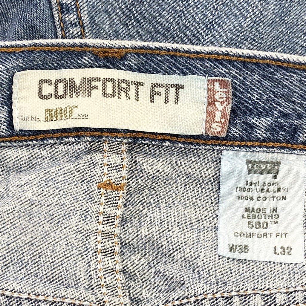 SALE/// Levi's リーバイス 560 コンフォートフィット デニムパンツ アメカジ ブルー (メンズ W35XL32) P0719_画像6