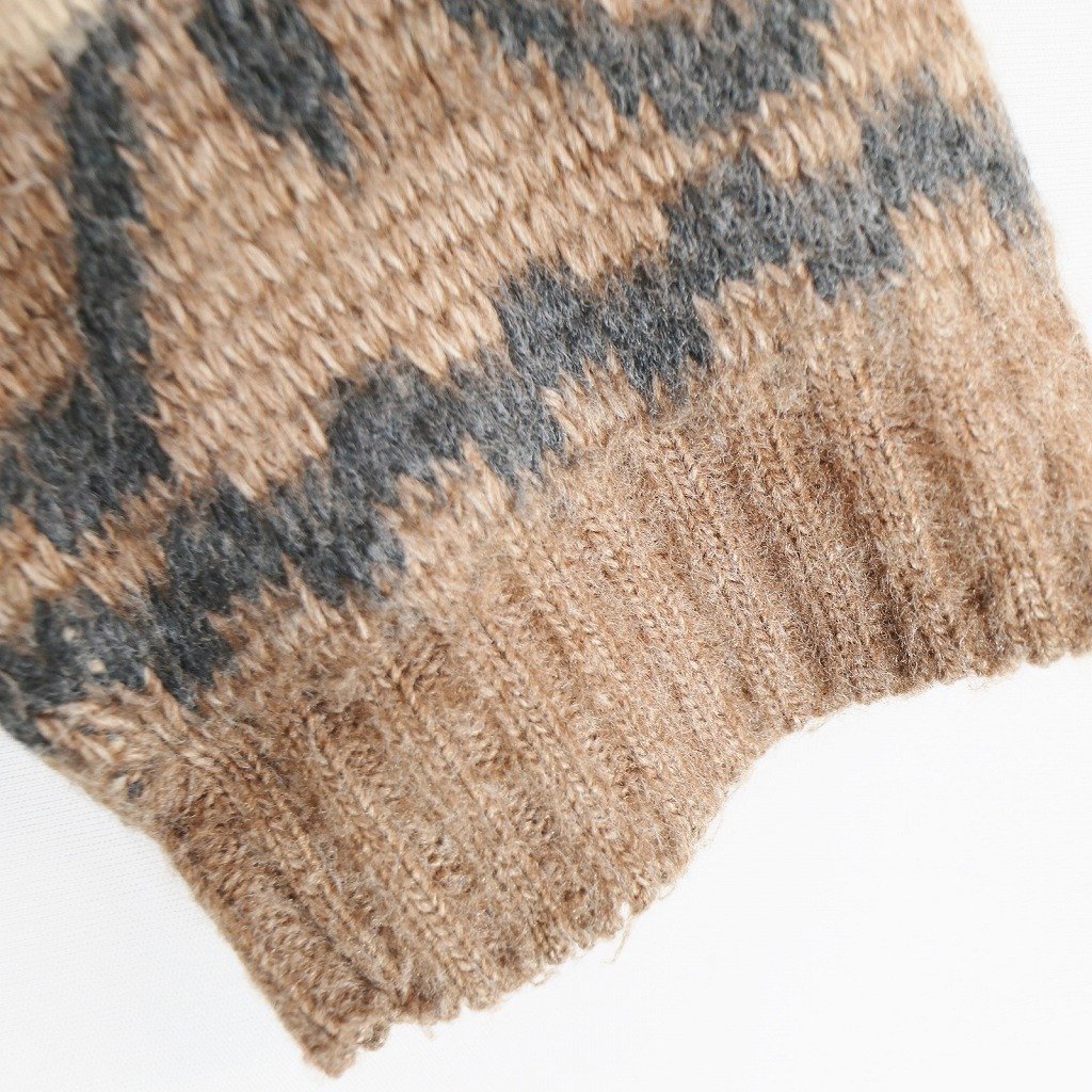 Comfort Knits ジッパーセーター ノルディック柄 マルチカラー (メンズ L) O7596 /1円スタート_画像3