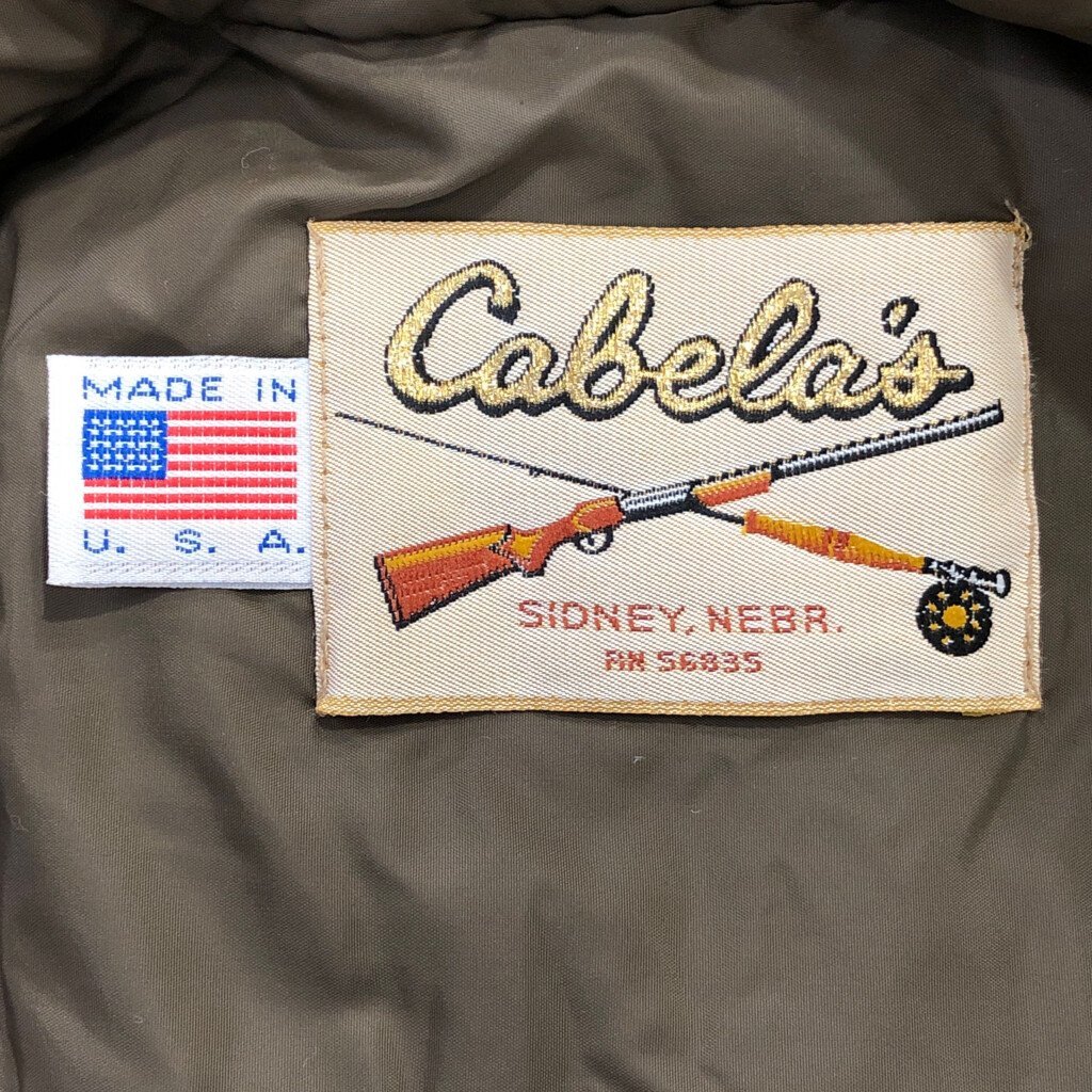 SALE/// 80年代 USA製 Cabela's カベラス ハンティング GORE-TEX ゴアテックス ジャケット ダックカモ イエロー (メンズ M相当) P1369の画像5