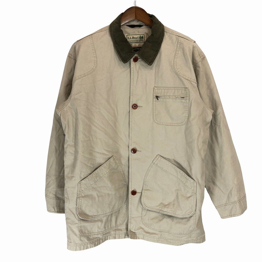 ファッション好きが選ぶ人気ブランドランキング SALE/// L.L.Bean P1795 XL) (メンズ ベージュ カバーオール アウトドア ジャケット ハンティング エルエルビーン 男性用
