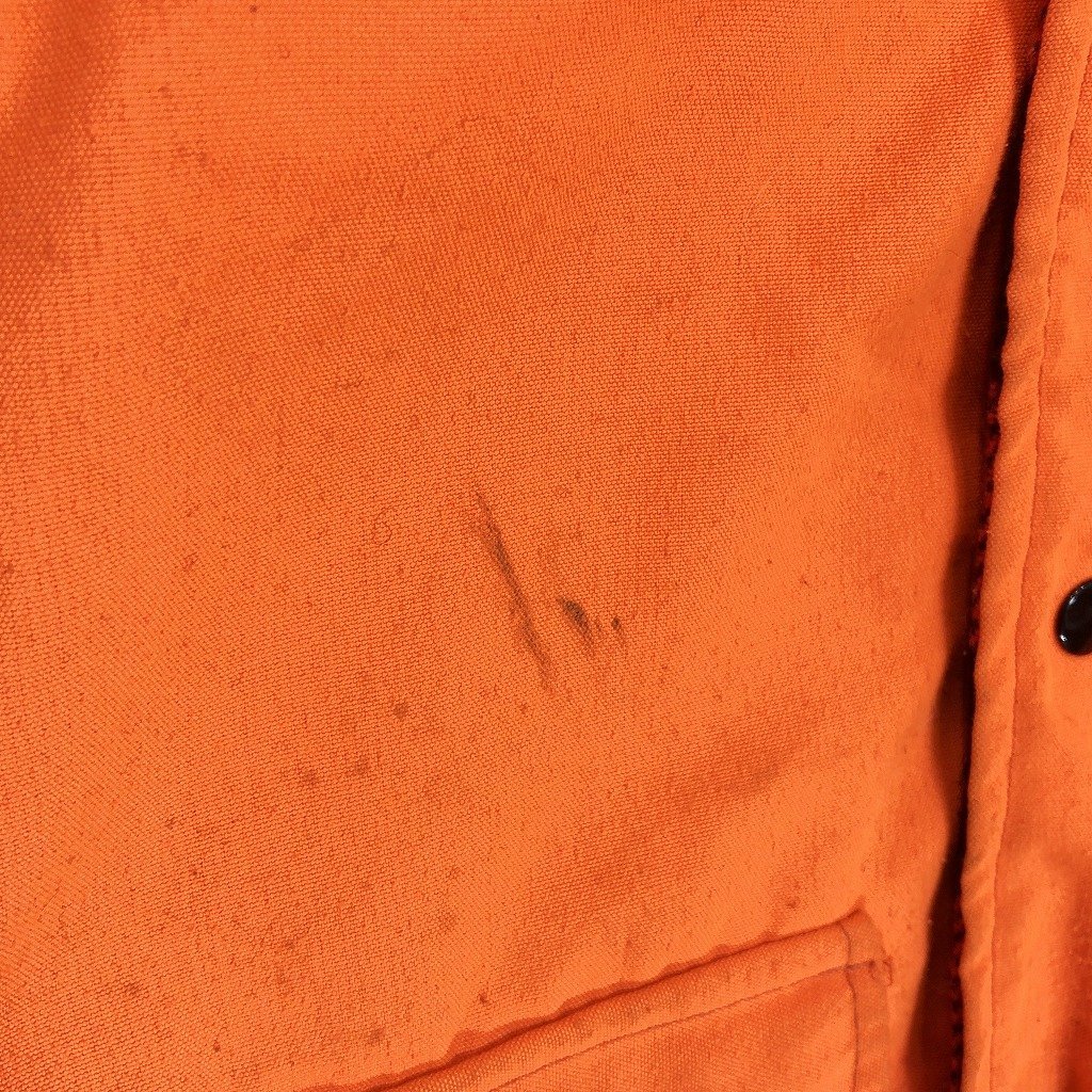 SALE/// リバーシブル ウール シャツ ジャケット アメカジ バッファローチェック オレンジ レッド (メンズ M相当) P1922_画像7