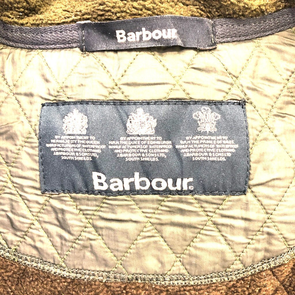 Barbour バブアー キルティング ジャケット ユーロ ヨーロッパ古着 カーキ (メンズ USA 12) 中古 古着 P4127_画像5