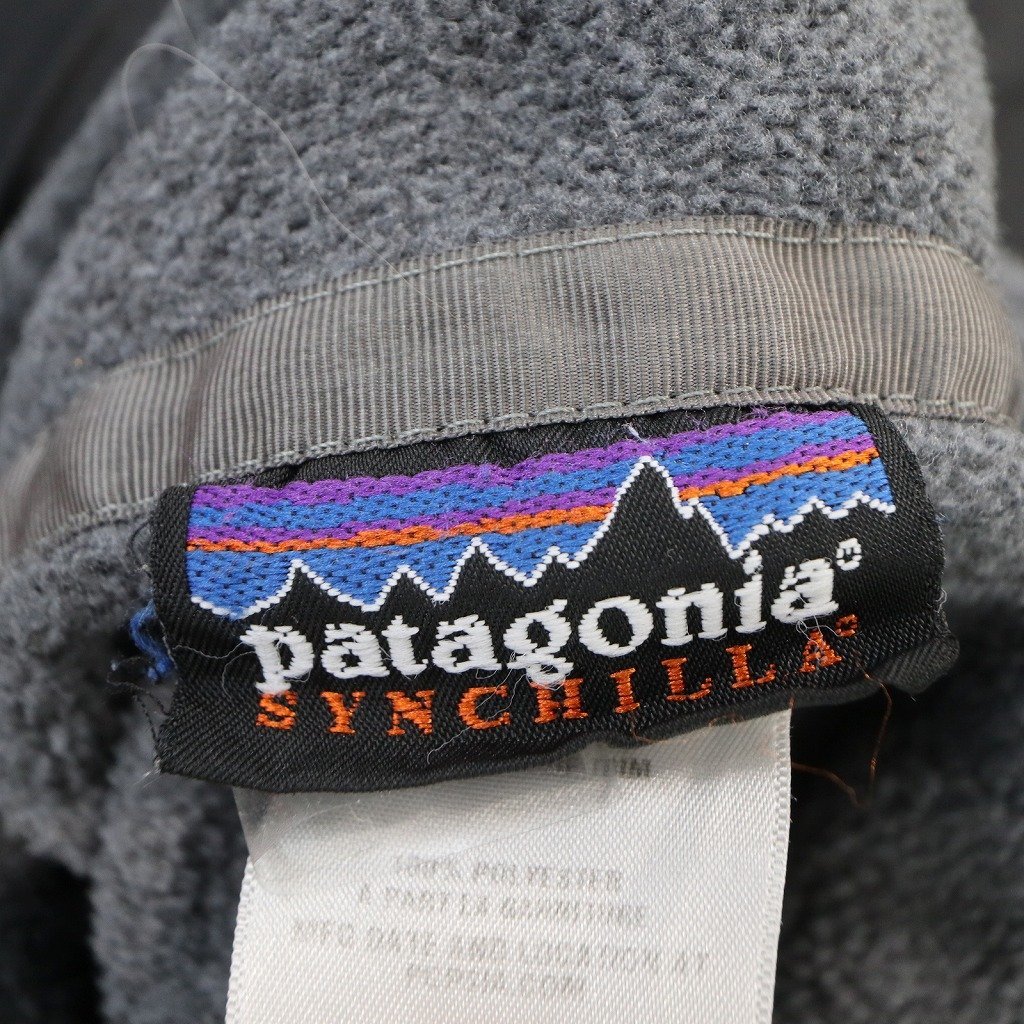 patagonia パタゴニア フリースジャケット アウトドア キャンプ アウター 防寒 登山 グレー (メンズ L) O4399 /1円スタート_画像6